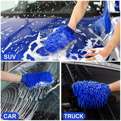 Autoglym Chenille Wash Mitt (Blue)
