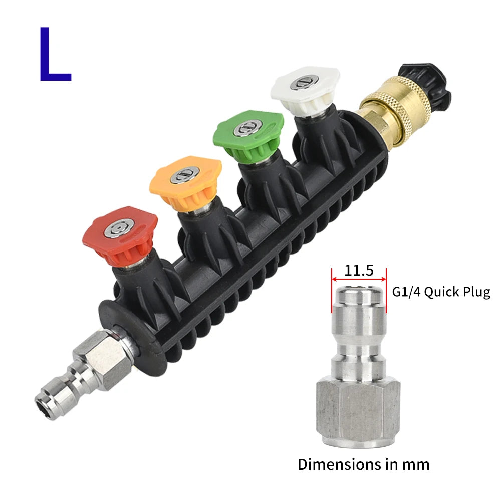 SPS Replacement Foam Lance Adapter 20cm for 1/4 Quick with 5 Nozzles