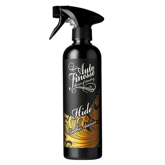 Auto Finesse Hide leather cleaner 500ml bottle for cleaning car leather interior surfaces