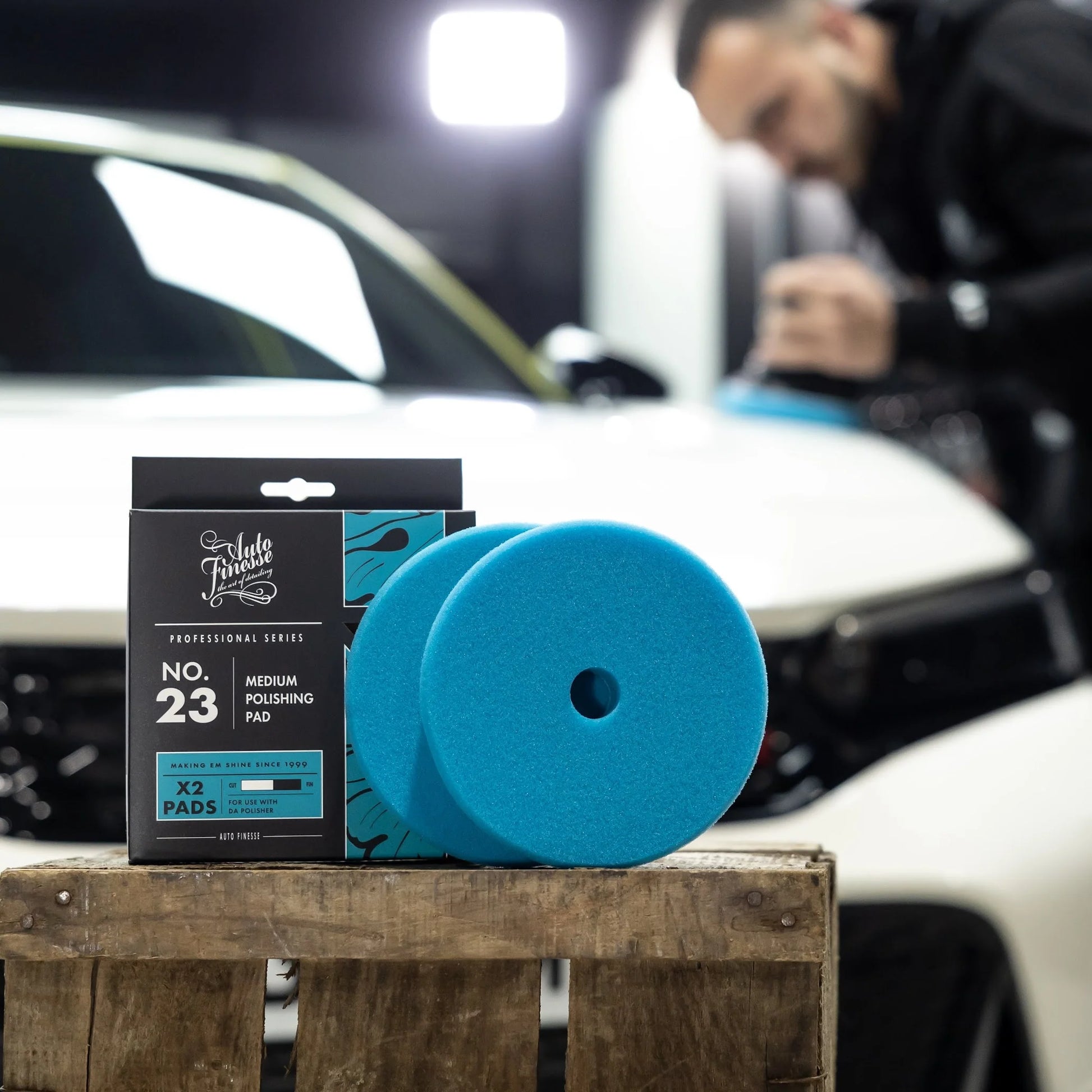 medium cut polishing pads 5 inch by auto finesse for removing swirls and moderate scratches during paint correction