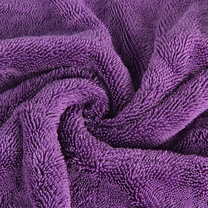 Purple 1200GSM Plush Towel 50x70