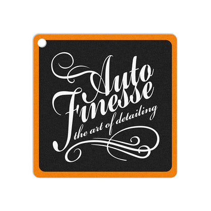 tropical tango car air freshener by auto finesse hanging inside car interior long lasting fragrance