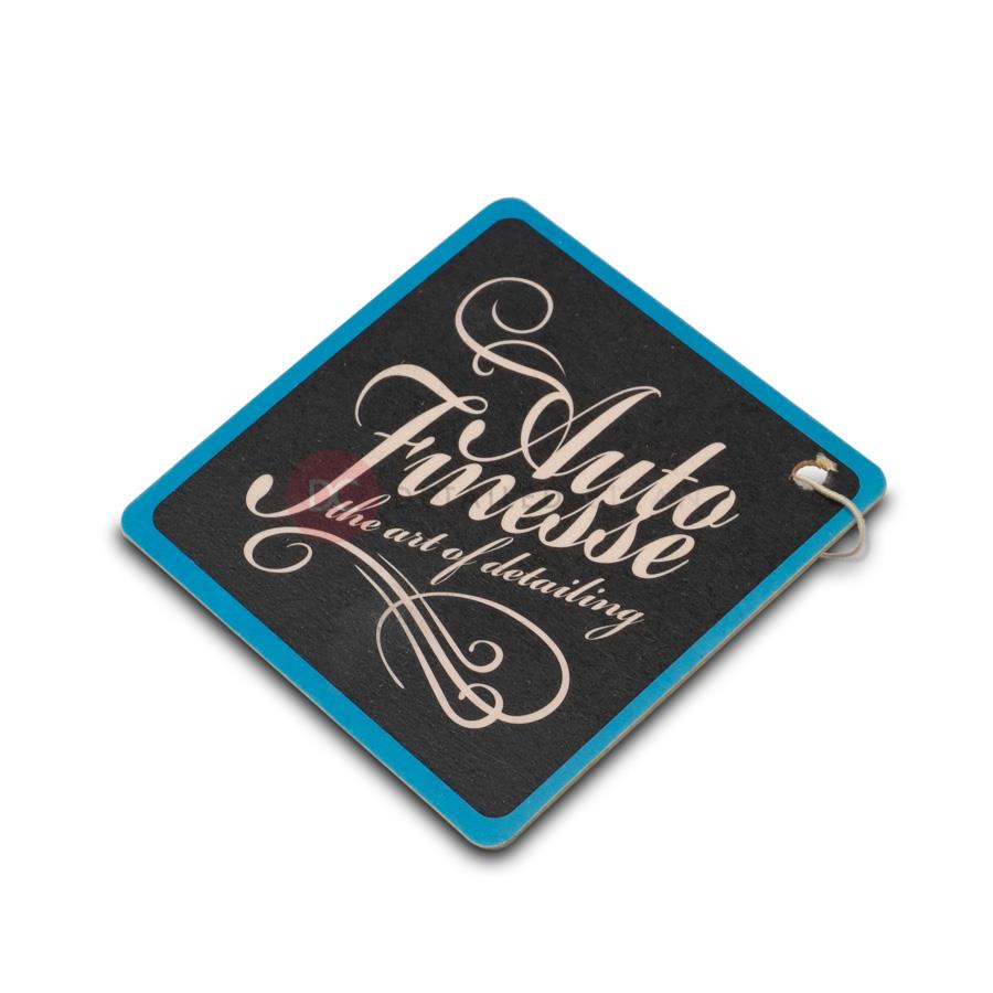 tutti frutti car air freshener by auto finesse hanging inside car interior long lasting fragrance
